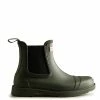 Hunter Women's Commando Chelsea Boots In Dark Olive -Hunter Shop 1057 1 1100x