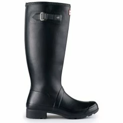 Hunter Women's Original Packable Tour Rain Boots In Black