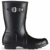 Hunter Women's Original Short Rain Boots In Black 1 Hunter Women's Original Short Rain Boots In Black -Hunter Shop 1 9 19 hunter original short wellington boots black 2 1100x