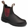 Blundstone Women's Original 2100 In Brown With Burgundy Tartan Elastic -Hunter Shop 2100 2 1100x