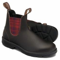 Blundstone Women's Original 2100 In Brown With Burgundy Tartan Elastic 9 Blundstone Women's Original 2100 In Brown With Burgundy Tartan Elastic -Hunter Shop 2100 3 1100x
