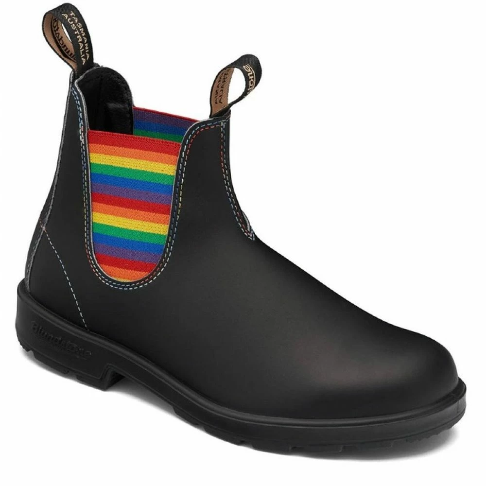 Blundstone Women's Original 2105 In Black With Rainbow Elastic And Contrast Stitching 3 Blundstone Women's Original 2105 In Black With Rainbow Elastic And Contrast Stitching