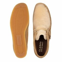 Clarks Women's Wallabee Wedge In Light Tan Suede -Hunter Shop 26163281 w 6 1100x