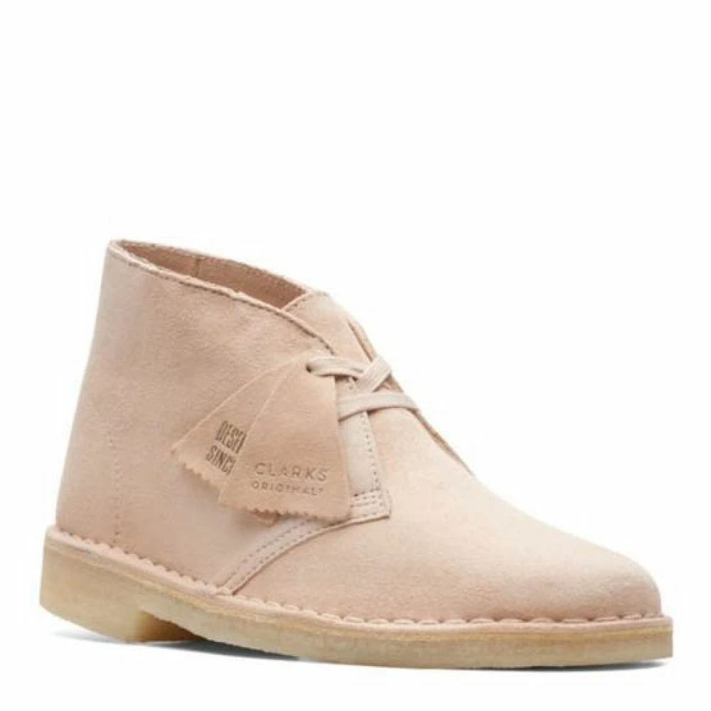 Clarks Women's Desert Boot In Beige Suede 4 Clarks Women's Desert Boot In Beige Suede - Image 2