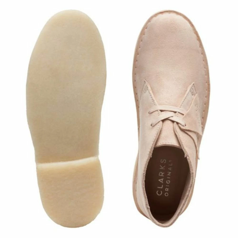 Clarks Women's Desert Boot In Beige Suede 7 Clarks Women's Desert Boot In Beige Suede - Image 5
