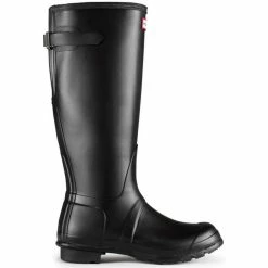 Hunter Women's Original Back Adjustable Rain Boots In Black