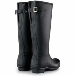 Hunter Women's Original Back Adjustable Rain Boots In Black -Hunter Shop 7 5 75 hunter original back adjustable black 3 1 1100x