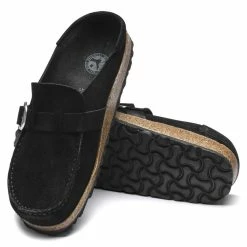 Birkenstock Buckley Suede Leather In Black (Narrow Width) -Hunter Shop BI 1017826 2073 3 1100x