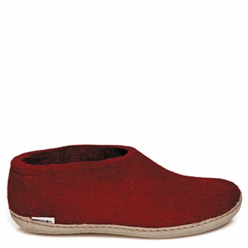 Glerups Shoe Leather Sole In Red 3 Glerups Shoe Leather Sole In Red