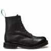 Solovair 8 Eye Derby Boot In Black Grain -Hunter Shop SV 551 BK SG 117 1 1100x