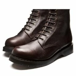 Solovair 8 Eye Derby Boot In Dark Brown Grain 7 Solovair 8 Eye Derby Boot In Dark Brown Grain -Hunter Shop SV 551 DB SG 118 3 1100x
