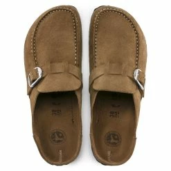 Birkenstock Women's Buckley Suede Leather In Tea (Narrow Width) -Hunter Shop bi 1017828 2072 3 1100x