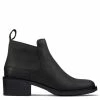 Clarks Women's Memi Zip In Black Leather -Hunter Shop cl 26161654 1352 1 1100x