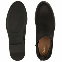 Clarks Women's Memi Zip In Black Leather -Hunter Shop cl 26161654 1352 4 1100x