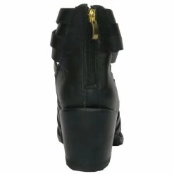 Getoutside Women's Lola Strappy Heel Boot In Black -Hunter Shop g o gos 6 blk 4 1100x