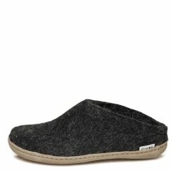 Glerups Open Heel Leather Sole In Charcoal -Hunter Shop gb01 1017 3 1100x