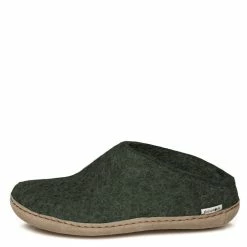 Glerups Open Heel Leather Sole In Forest -Hunter Shop gb09 1006 3 1100x