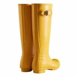 Hunter Women's Original Tall Rain Boots In Yellow -Hunter Shop ht wft1000rma ryl k 3 1100x