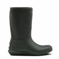 Hunter Women's Original Insulated Roll Top Sherpa Boots In Dark Olive