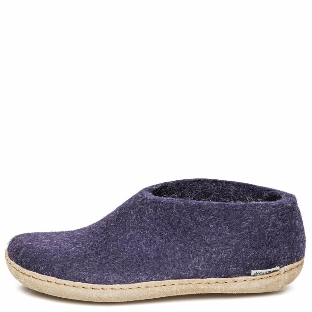 Glerups Women's Shoe Leather Sole In Purple 5 Glerups Women's Shoe Leather Sole In Purple - Image 3