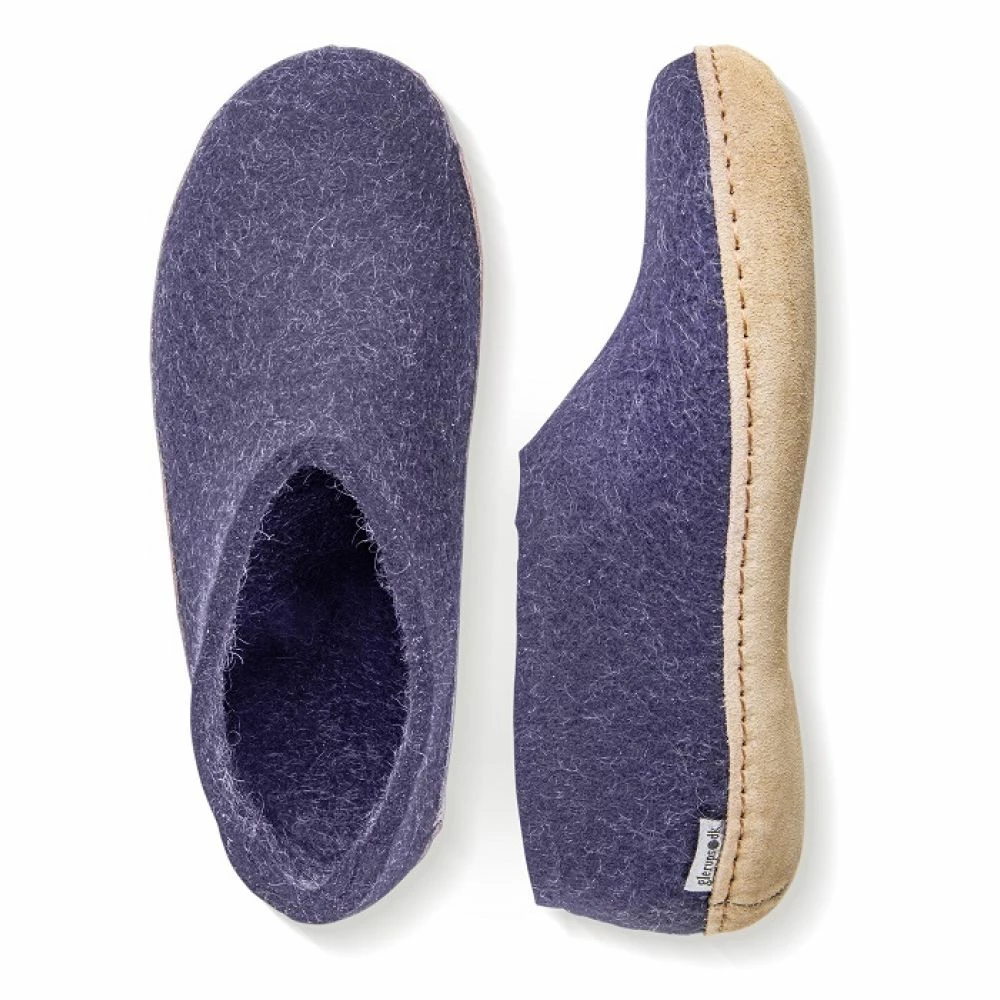 Glerups Women's Shoe Leather Sole In Purple 7 Glerups Women's Shoe Leather Sole In Purple - Image 5