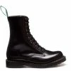 Solovair 11 Eye Derby Boot In Black Hi-Shine -Hunter Shop s11981bkg 106 1 1100x