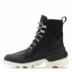 Sorel Women's Brex Lace Bootie In Black/Chalk 8 Sorel Women's Brex Lace Bootie In Black/Chalk -Hunter Shop so 1951211010 2061 3 1100x