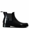 Hunter Women's Refined Gloss Slim Fit Chelsea Boots In Black -Hunter Shop wfs2201rgl 1100x